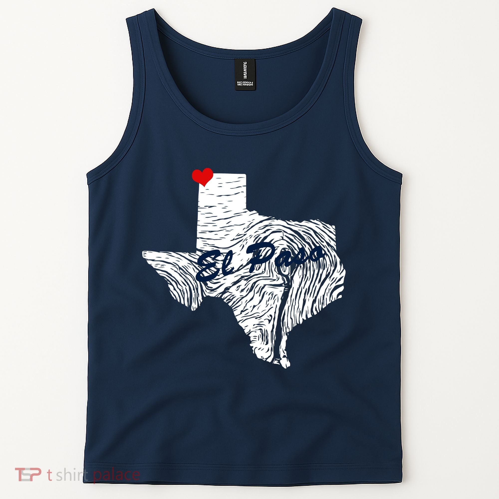 El Paso Texas State Tank Top