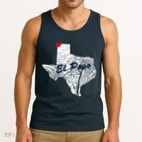 El Paso Texas State Tank Top thumb 3