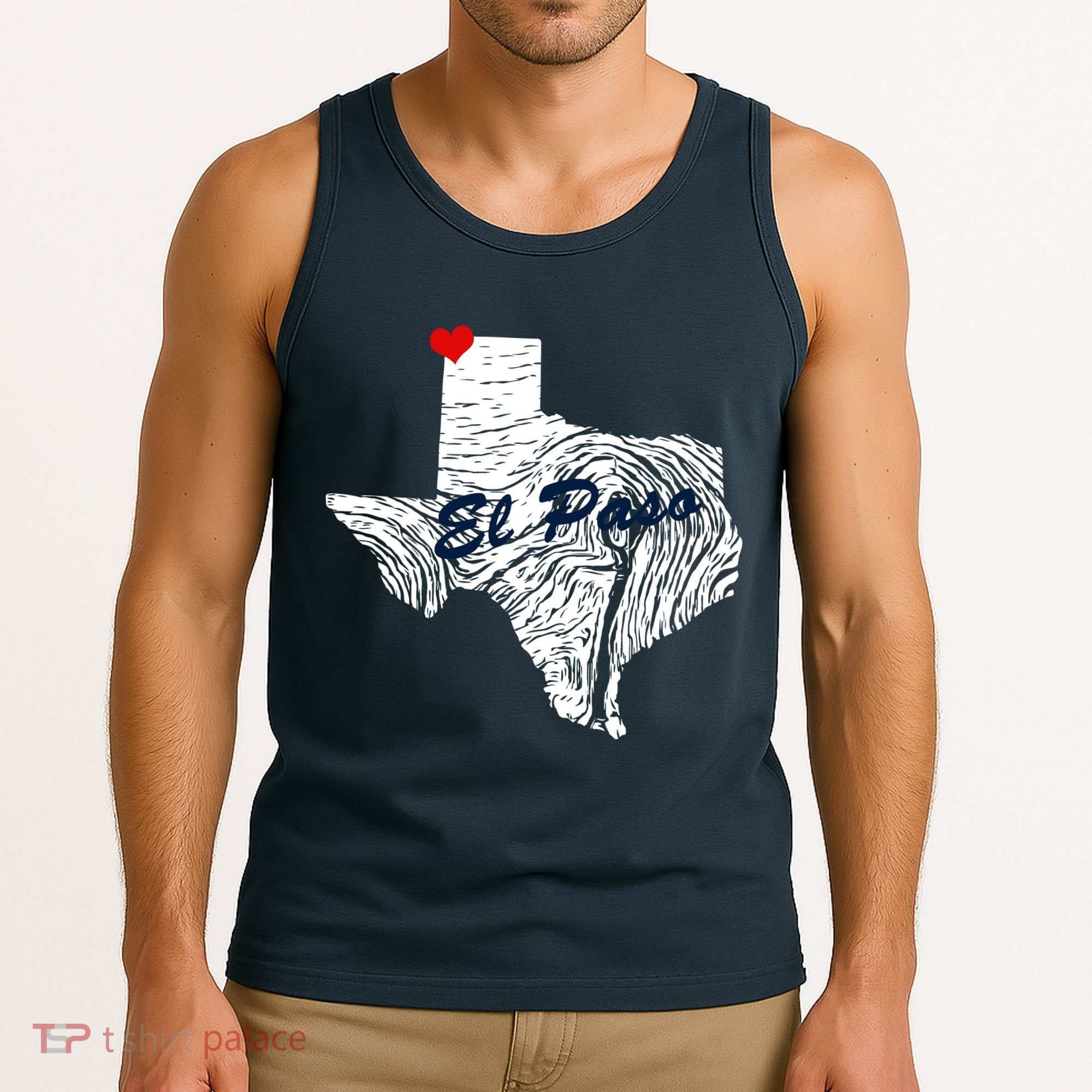 El Paso Texas State Tank Top