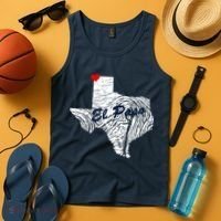 El Paso Texas State Tank Top thumb 4
