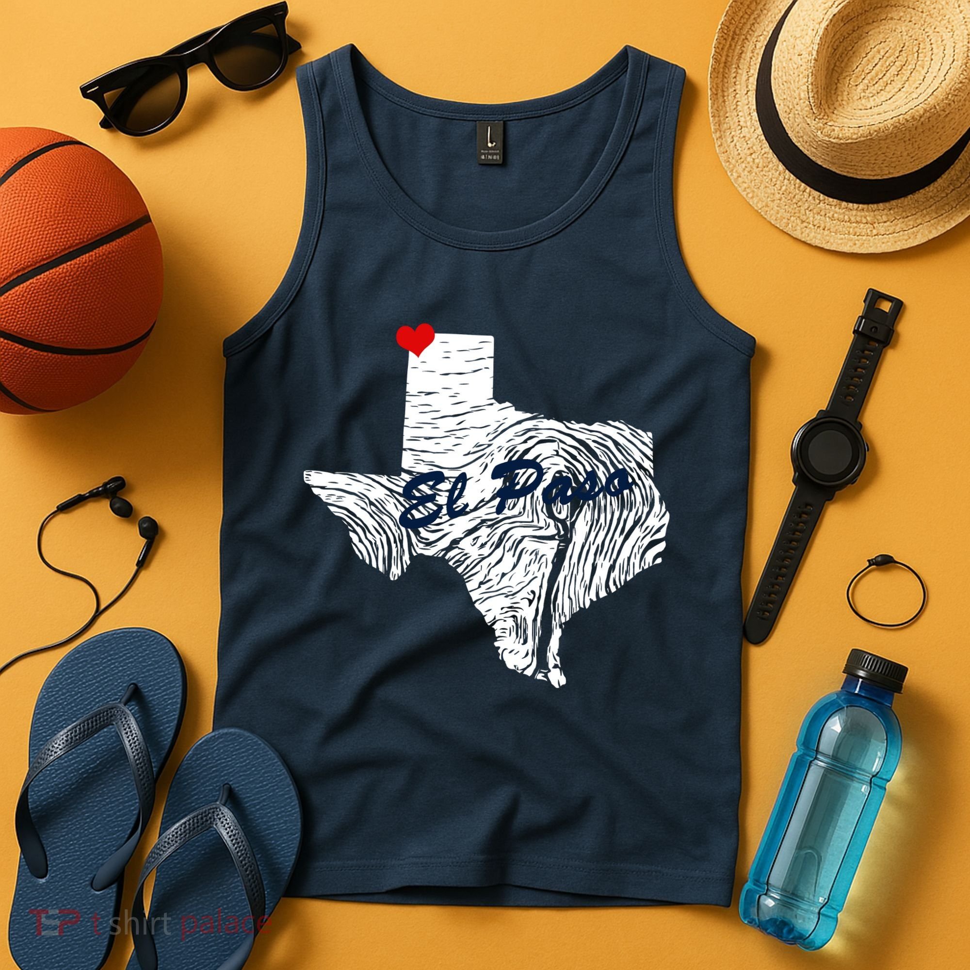 El Paso Texas State Tank Top