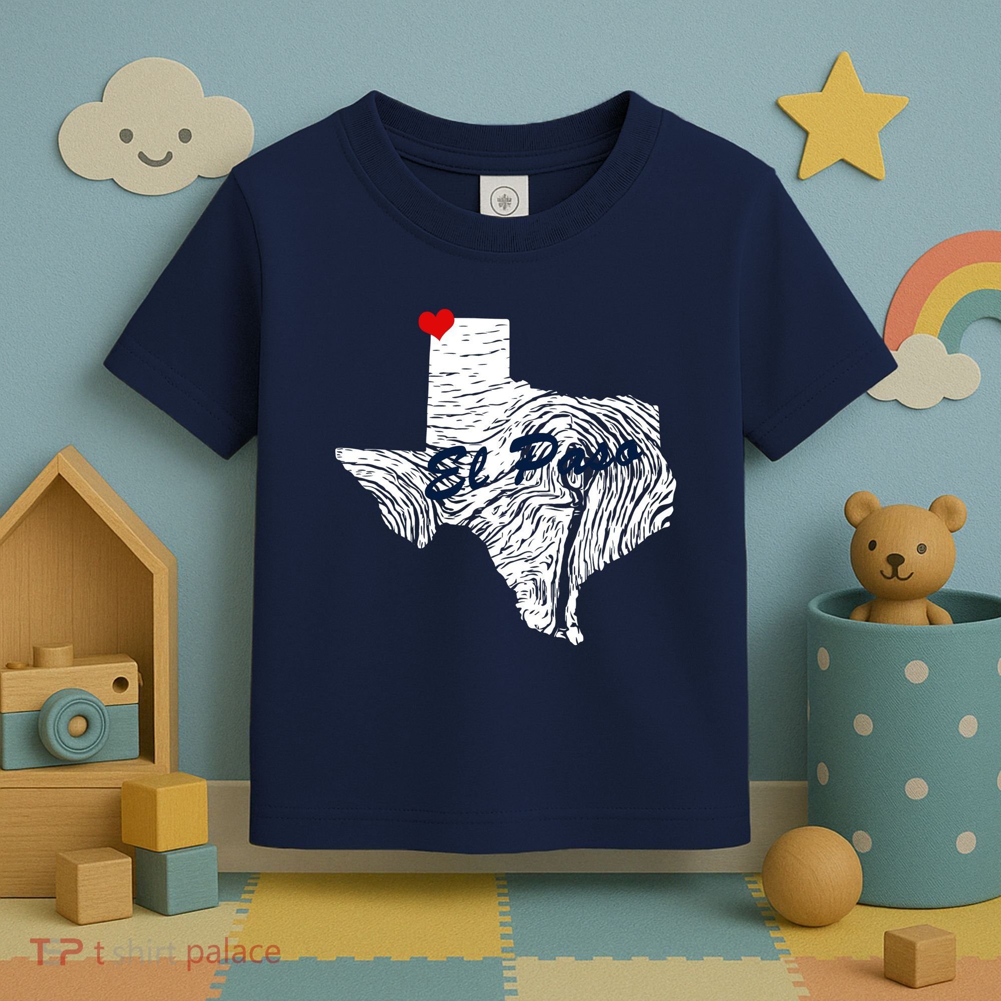 El Paso Texas State Toddler T-Shirt