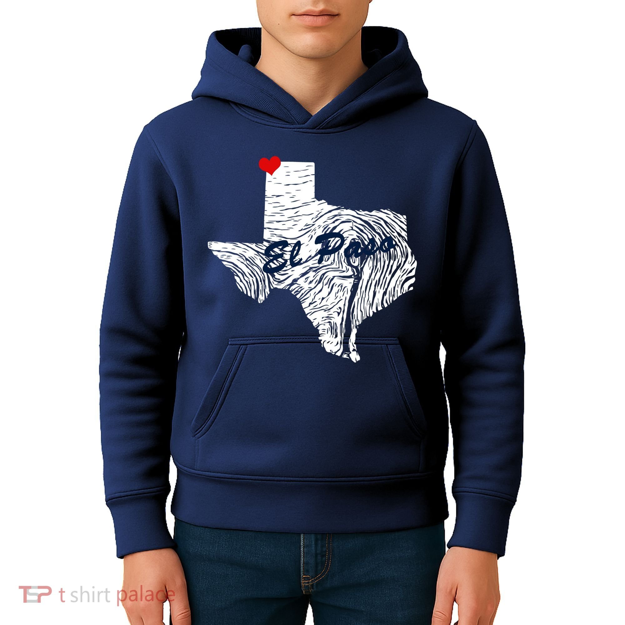 El Paso Texas State Kids Hoodie