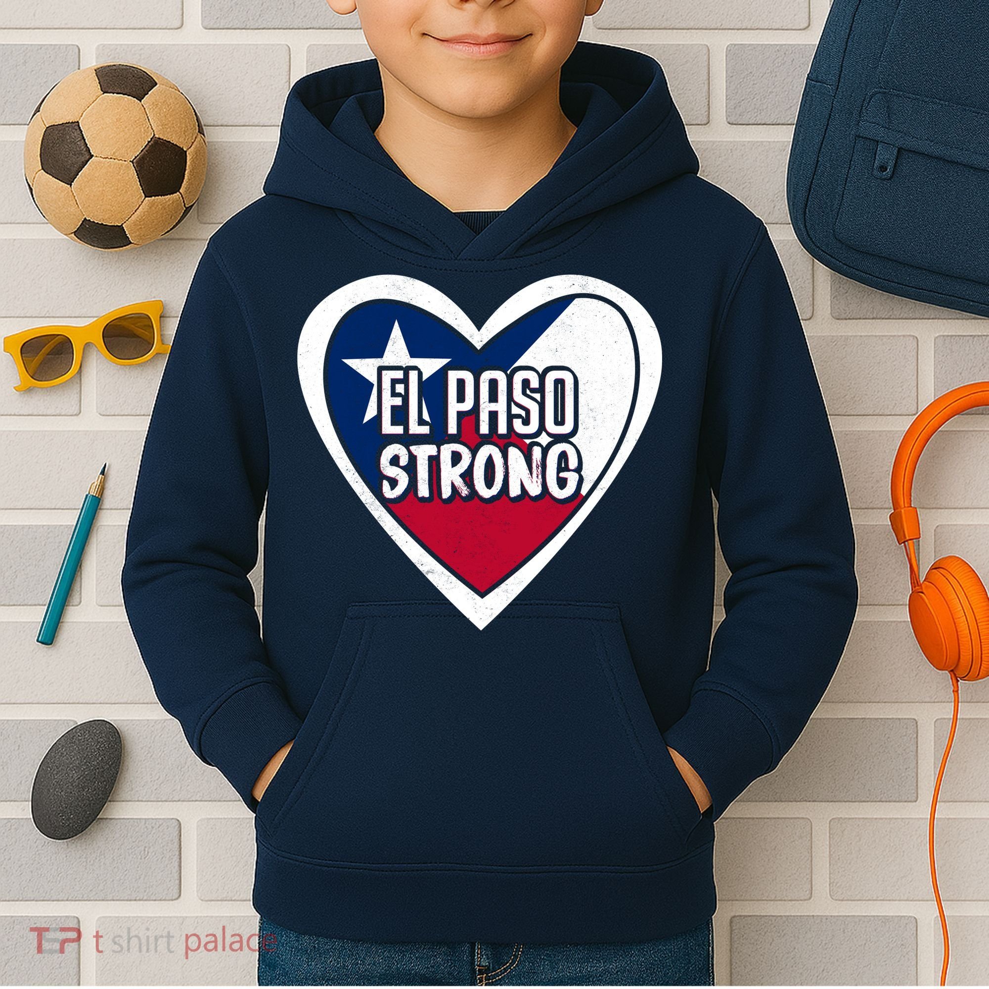 El Paso Texas Strong  Kids Hoodie