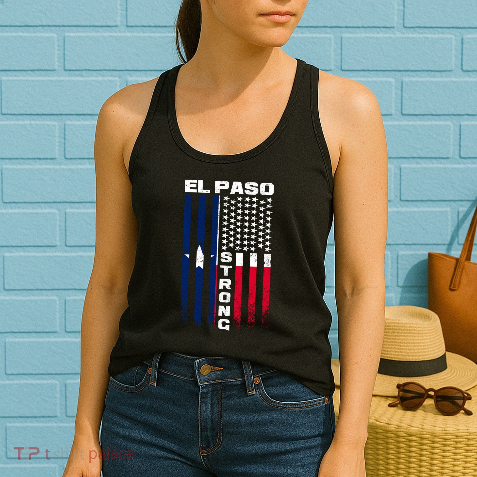 El Paso Texas Strong Flag Women's Tank Top
