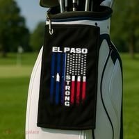 El Paso Texas Strong Flag Golf Towel thumb 2