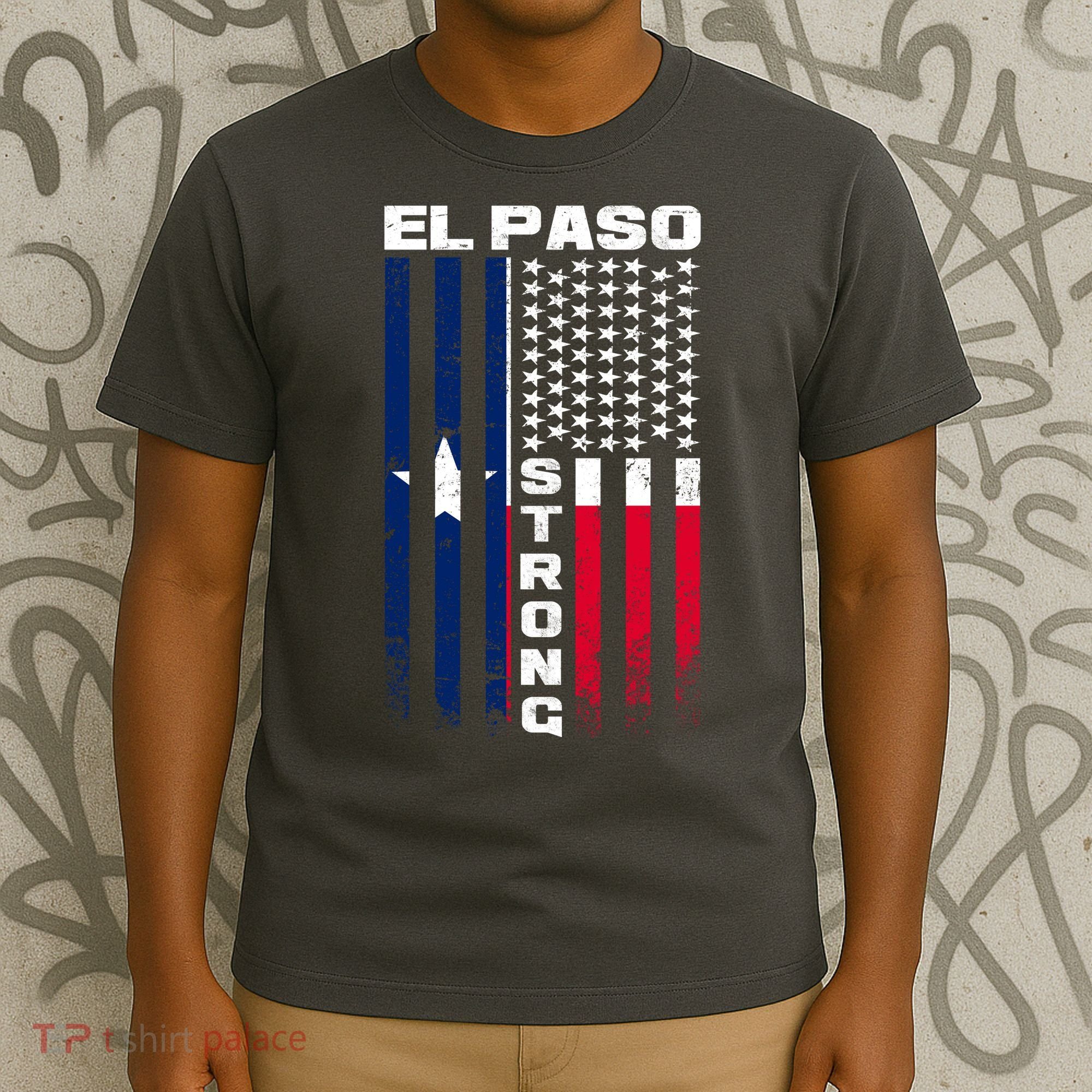 El Paso Texas Strong Flag T-Shirt