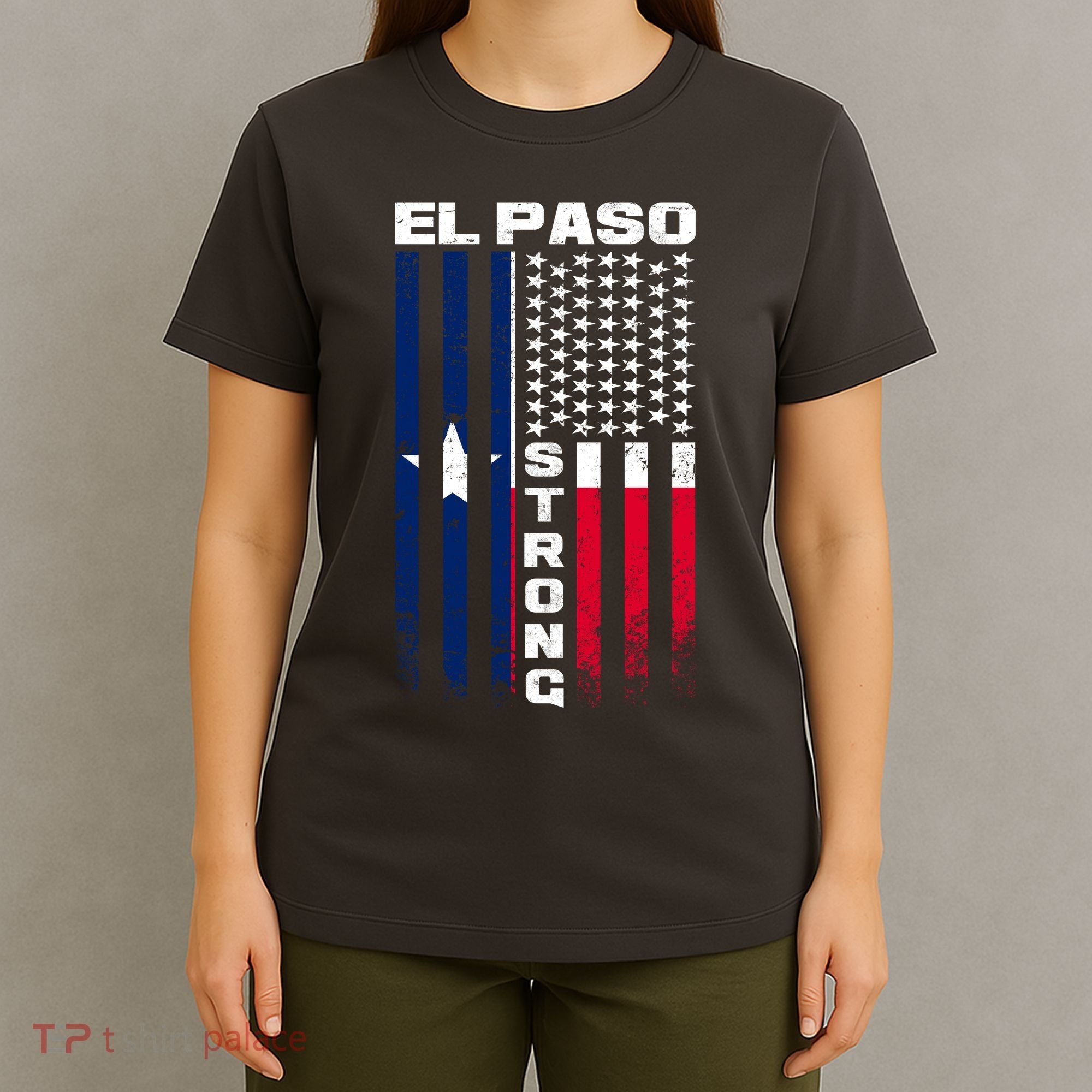 El Paso Texas Strong Flag T-Shirt