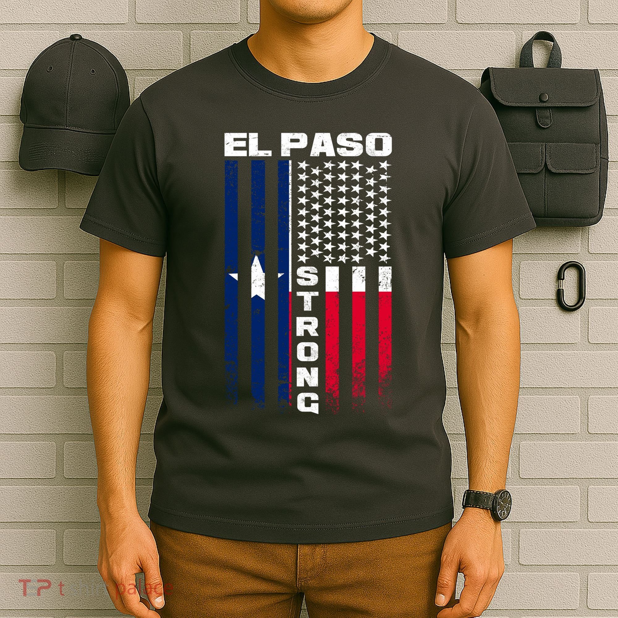 El Paso Texas Strong Flag T-Shirt