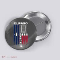 El Paso Texas Strong Flag Button thumb 0
