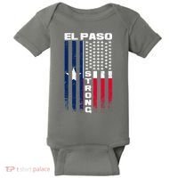 El Paso Texas Strong Flag Baby Bodysuit thumb 0