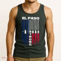 El Paso Texas Strong Flag Tank Top thumb 3
