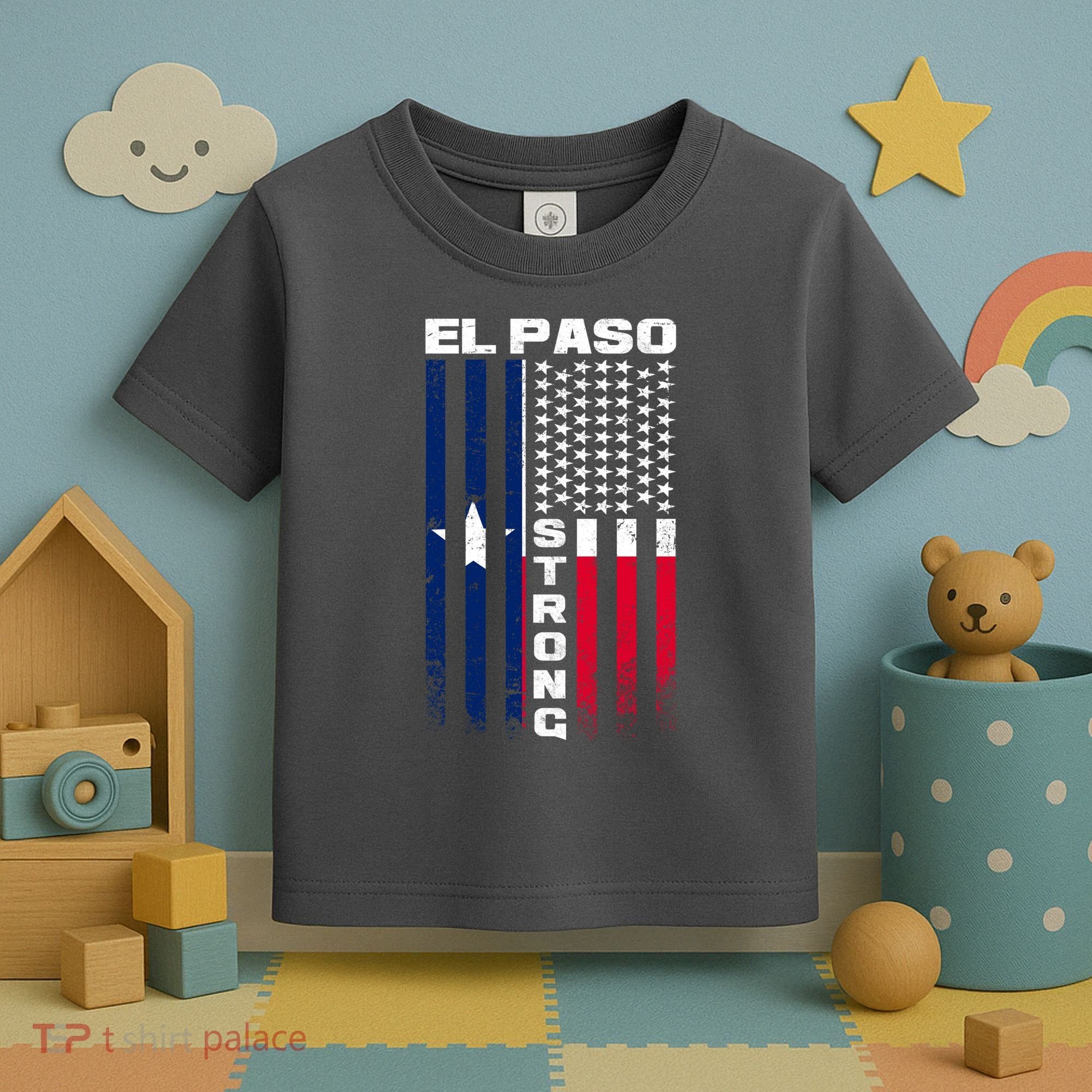 El Paso Texas Strong Flag Toddler T-Shirt