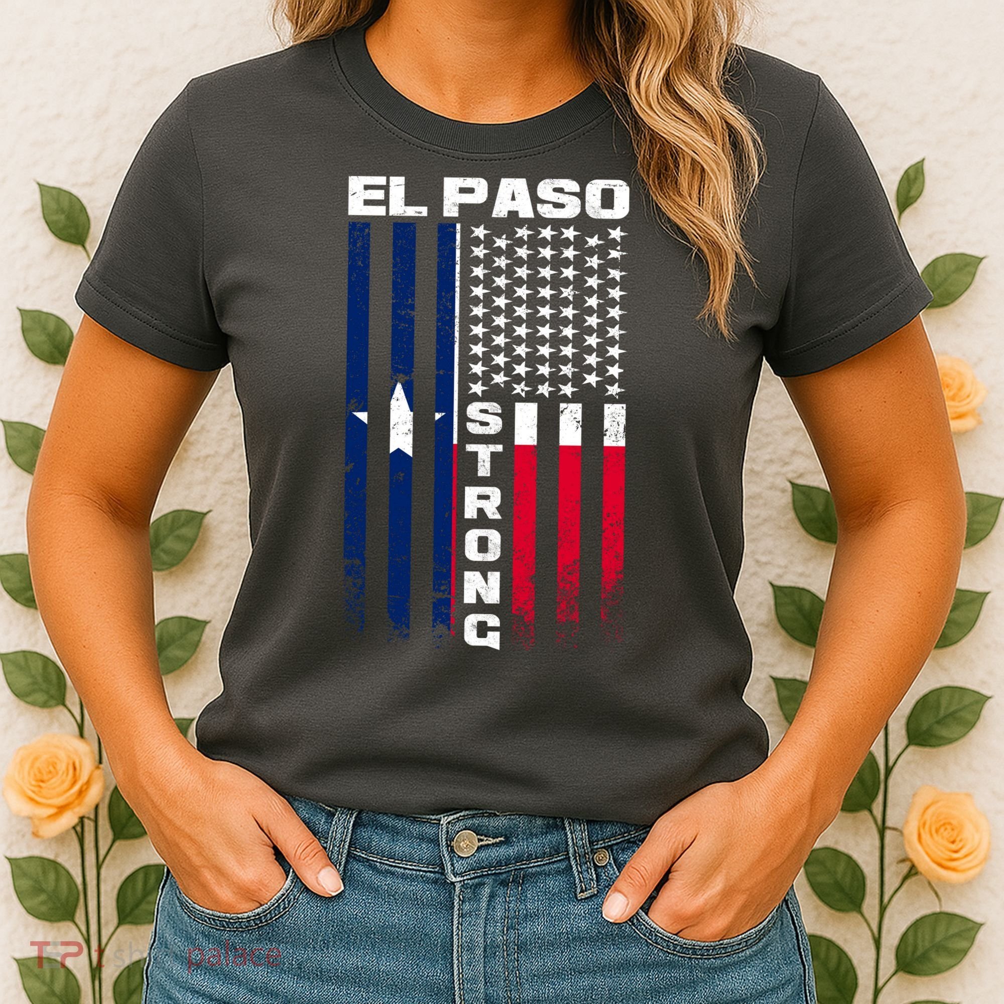 El Paso Texas Strong Flag Women's T-Shirt