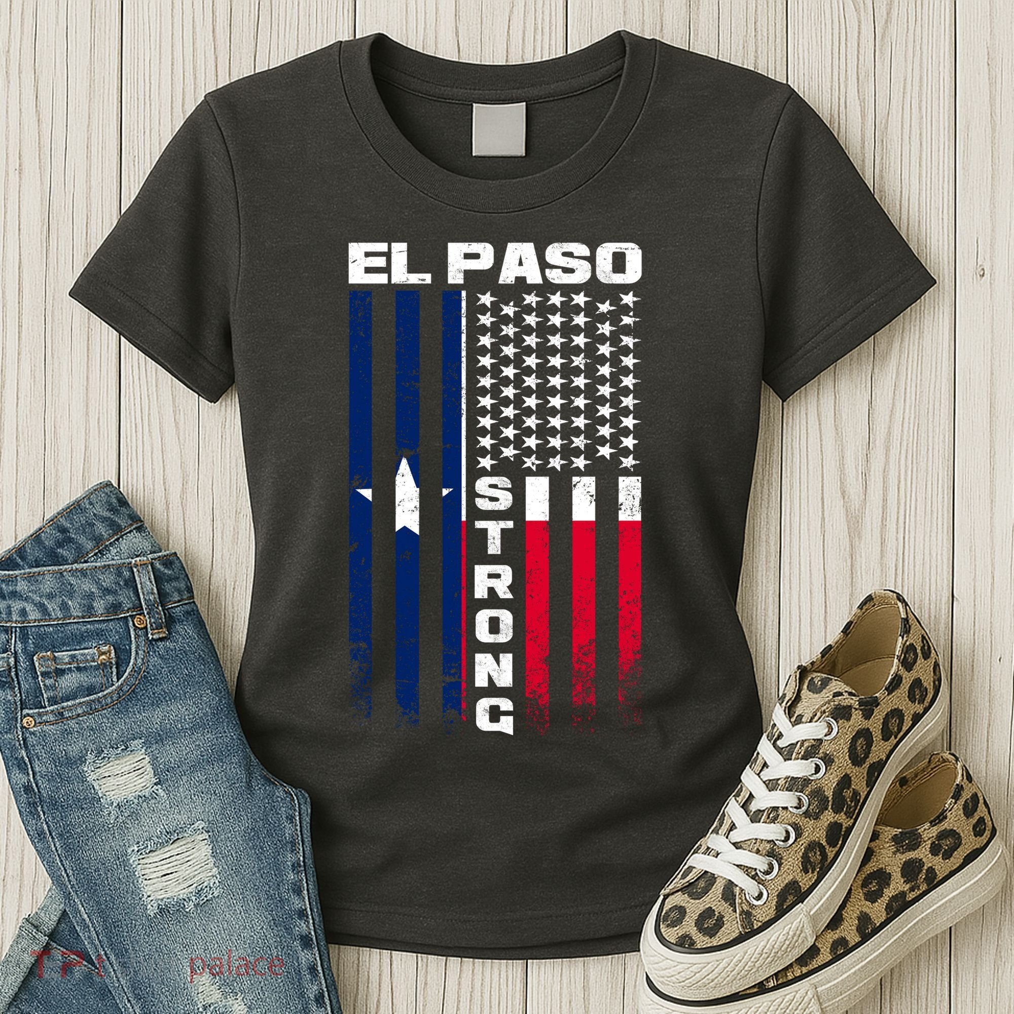 El Paso Texas Strong Flag Women's T-Shirt