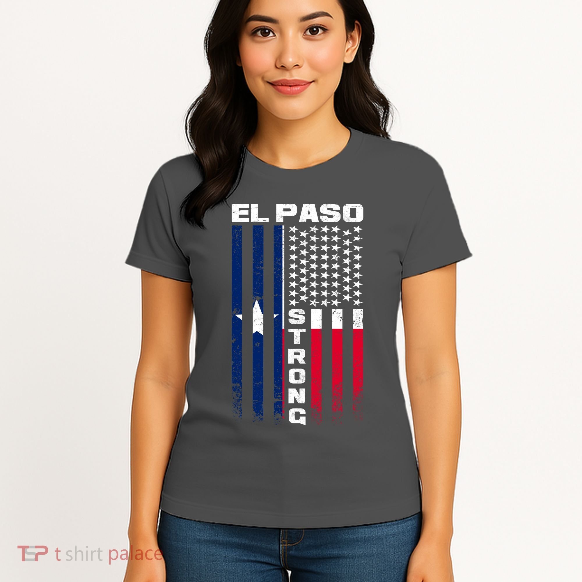 El Paso Texas Strong Flag Women's T-Shirt