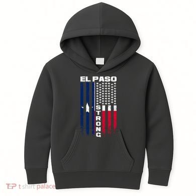 El Paso Texas Strong Flag Kids Hoodie
