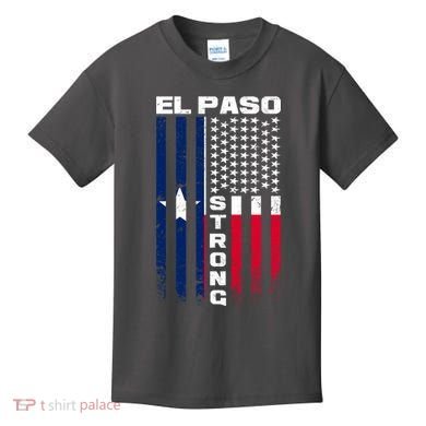 El Paso Texas Strong Flag Kids T-Shirt