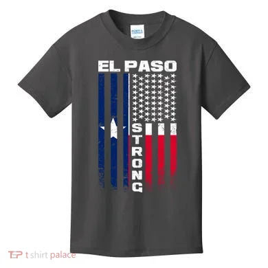 El Paso Texas Strong Flag Kids T-Shirt