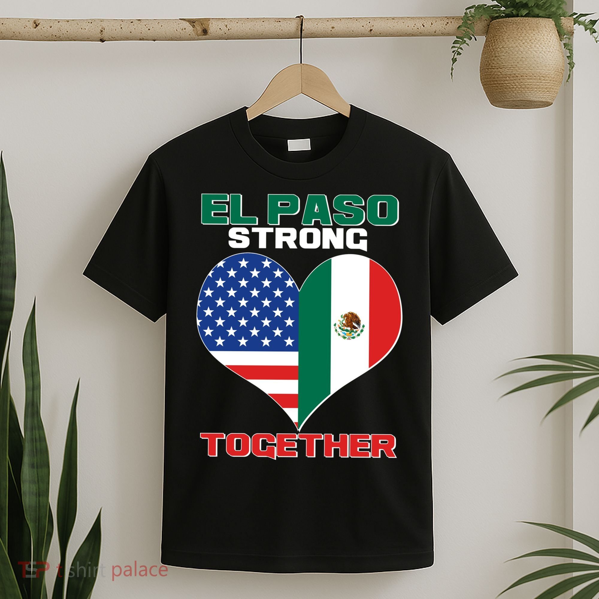 El Paso Texas Strong Together Heart T-Shirt
