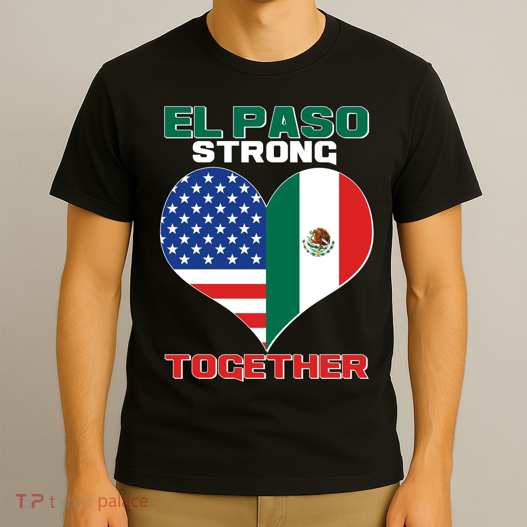 El Paso Texas Strong Together Heart T-Shirt