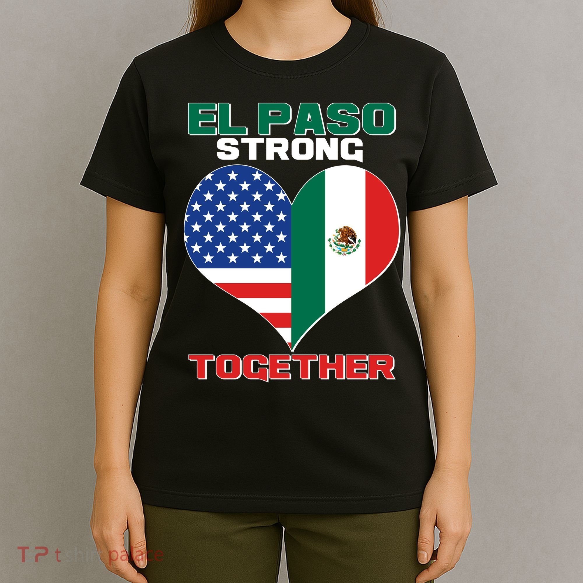 El Paso Texas Strong Together Heart T-Shirt