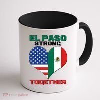 El Paso Texas Strong Together Heart Coffee Mug thumb 1