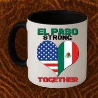 El Paso Texas Strong Together Heart Coffee Mug thumb 2