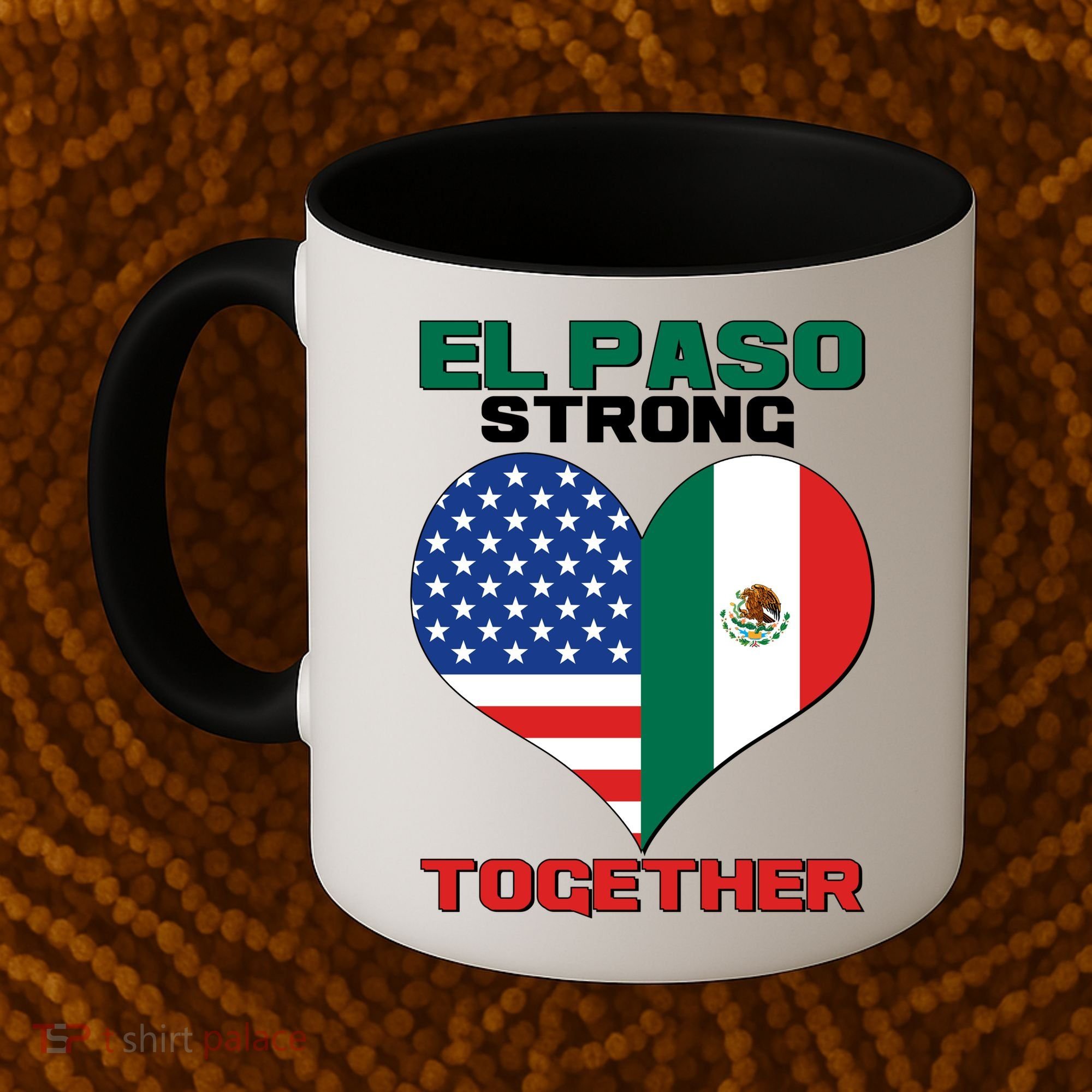 El Paso Texas Strong Together Heart Coffee Mug