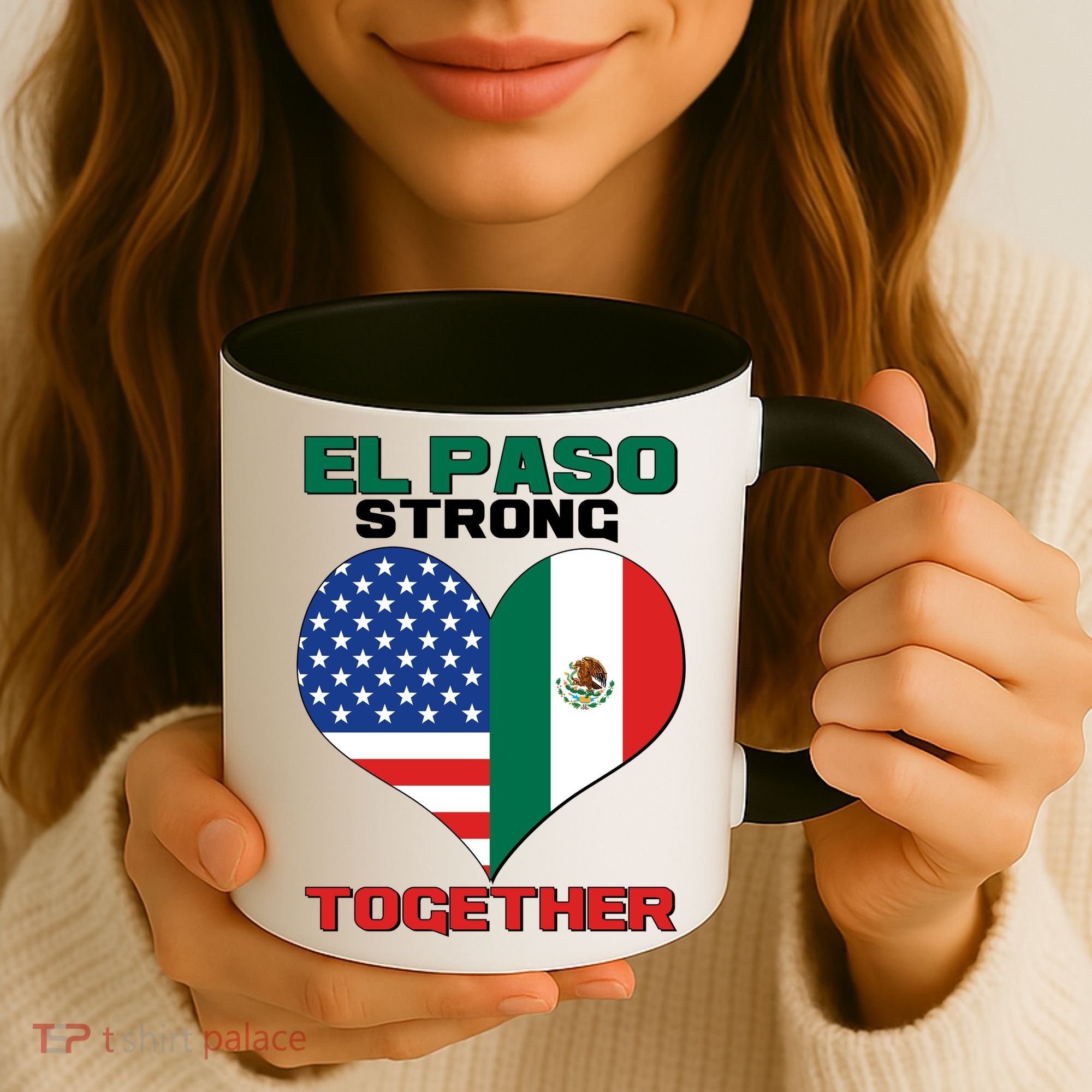 El Paso Texas Strong Together Heart Coffee Mug