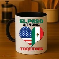 El Paso Texas Strong Together Heart Coffee Mug thumb 4