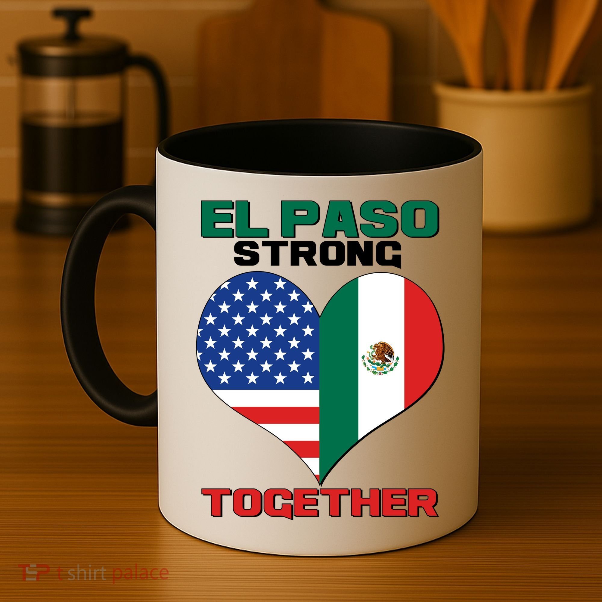 El Paso Texas Strong Together Heart Coffee Mug