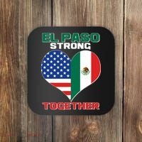El Paso Texas Strong Together Heart Coaster thumb 0