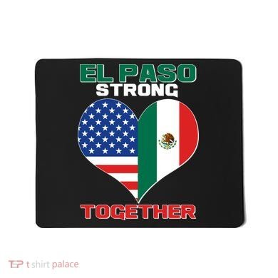 El Paso Texas Strong Together Heart Mousepad