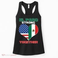 El Paso Texas Strong Together Heart Women's Tank Top thumb 0