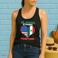 El Paso Texas Strong Together Heart Women's Tank Top thumb 2
