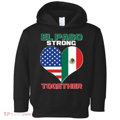 El Paso Texas Strong Together Heart Toddler Hoodie