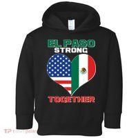 El Paso Texas Strong Together Heart Toddler Hoodie thumb 0