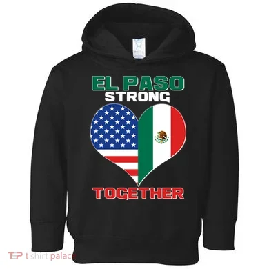 El Paso Texas Strong Together Heart Toddler Hoodie