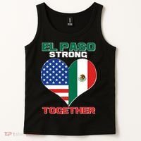 El Paso Texas Strong Together Heart Tank Top thumb 2