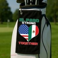 El Paso Texas Strong Together Heart Golf Towel thumb 2
