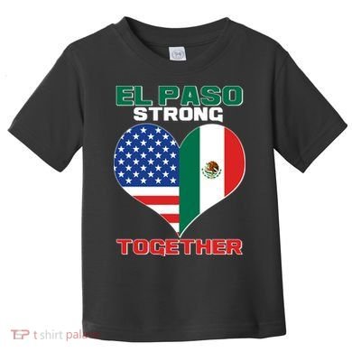 El Paso Texas Strong Together Heart Toddler T-Shirt