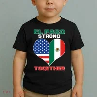 El Paso Texas Strong Together Heart Toddler T-Shirt thumb 2