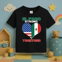 El Paso Texas Strong Together Heart Toddler T-Shirt thumb 3