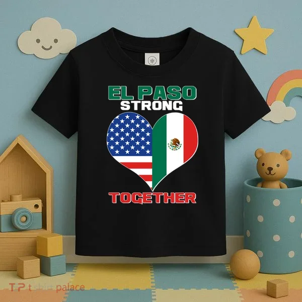 El Paso Texas Strong Together Heart Toddler T-Shirt