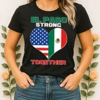El Paso Texas Strong Together Heart Women's T-Shirt thumb 2