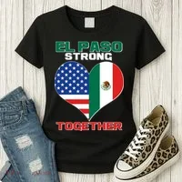 El Paso Texas Strong Together Heart Women's T-Shirt thumb 3