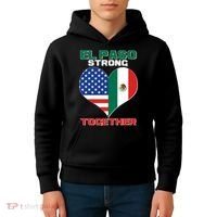 El Paso Texas Strong Together Heart Kids Hoodie thumb 4