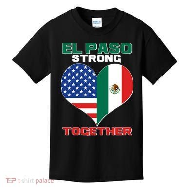 El Paso Texas Strong Together Heart Kids T-Shirt