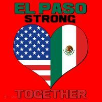 El Paso Texas Strong Together Heart Santa Hat thumb 1